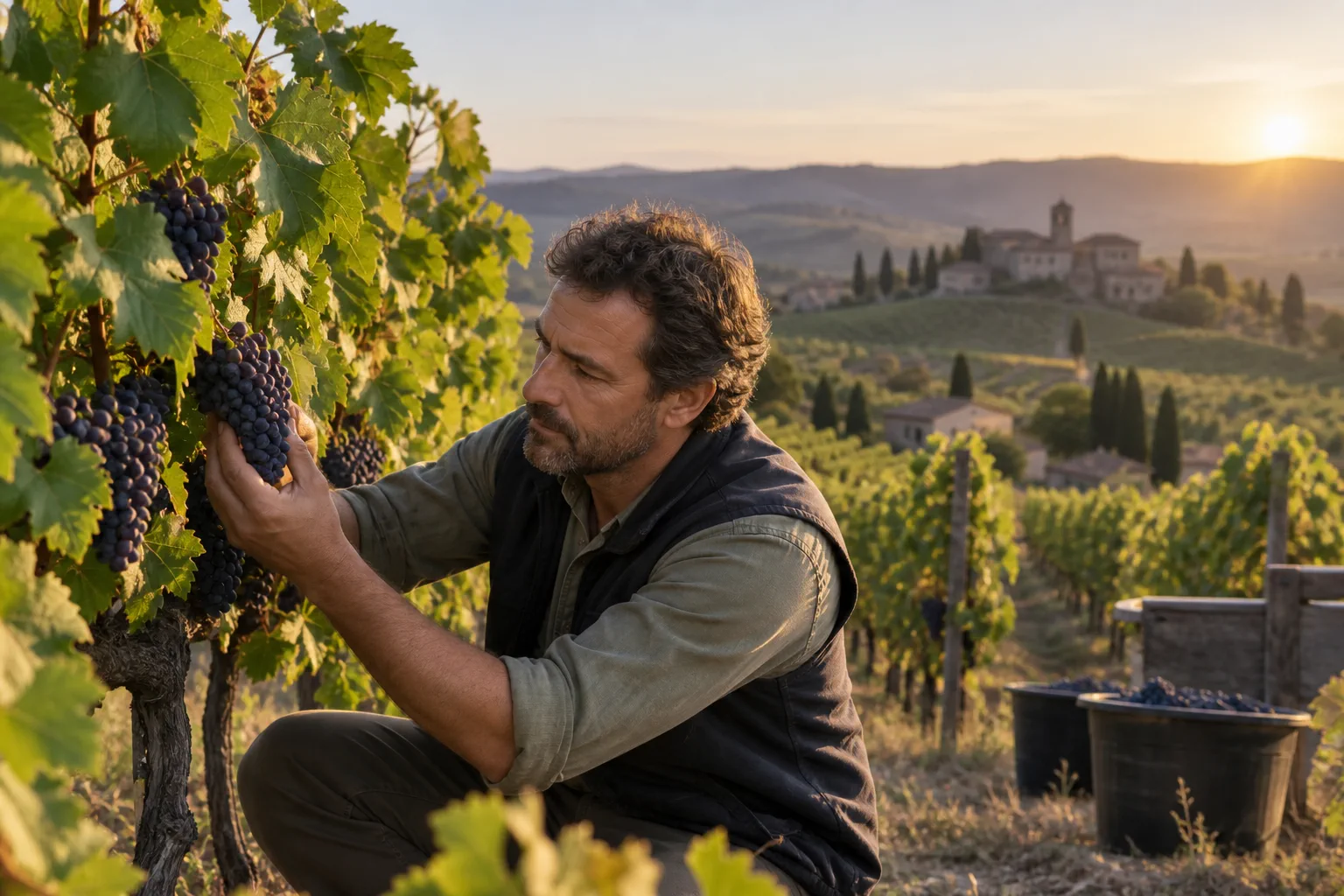 Illustration professionnelle du secteur Vignerons et viticulteurs