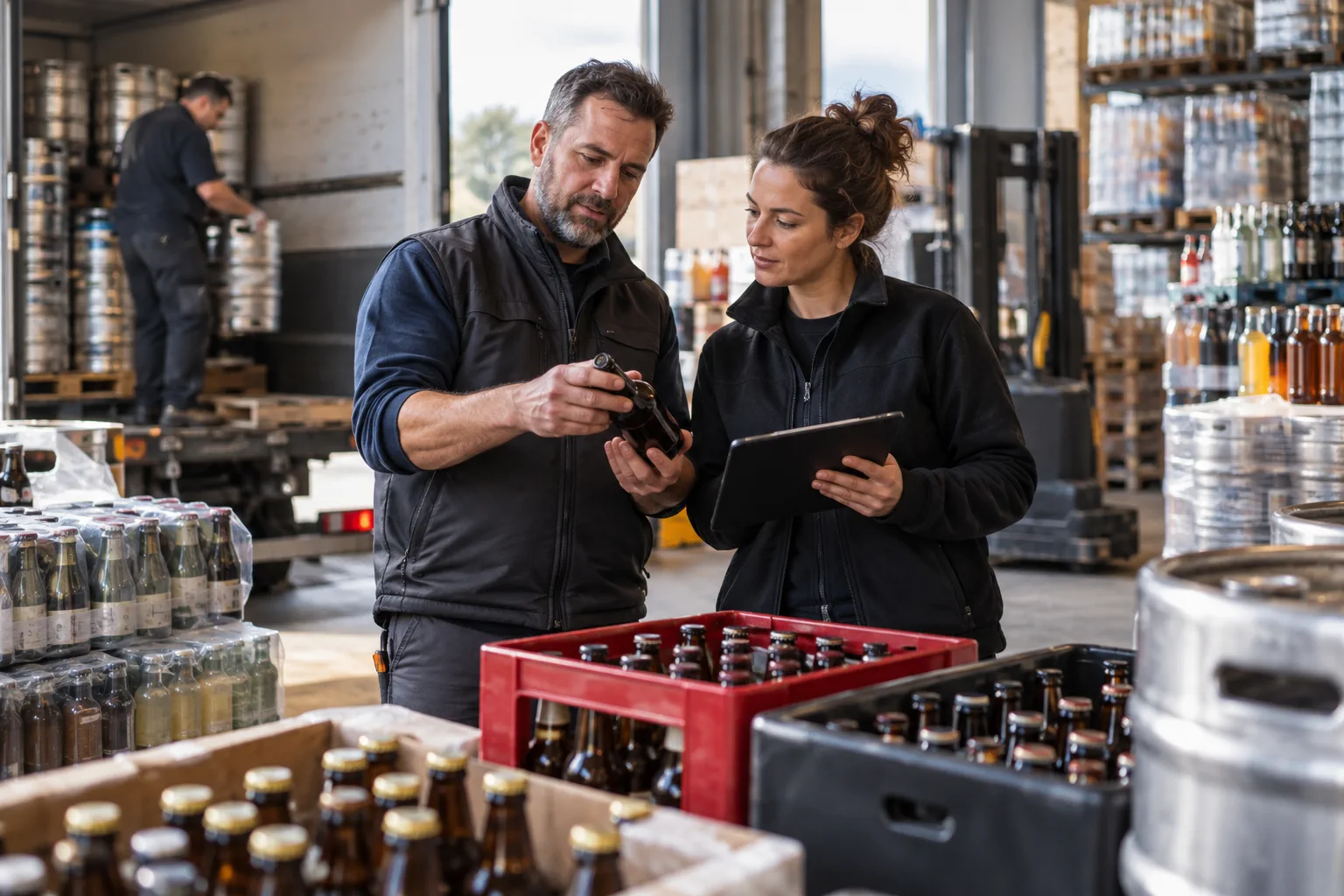 Illustration professionnelle du secteur Grossistes en boissons et bières