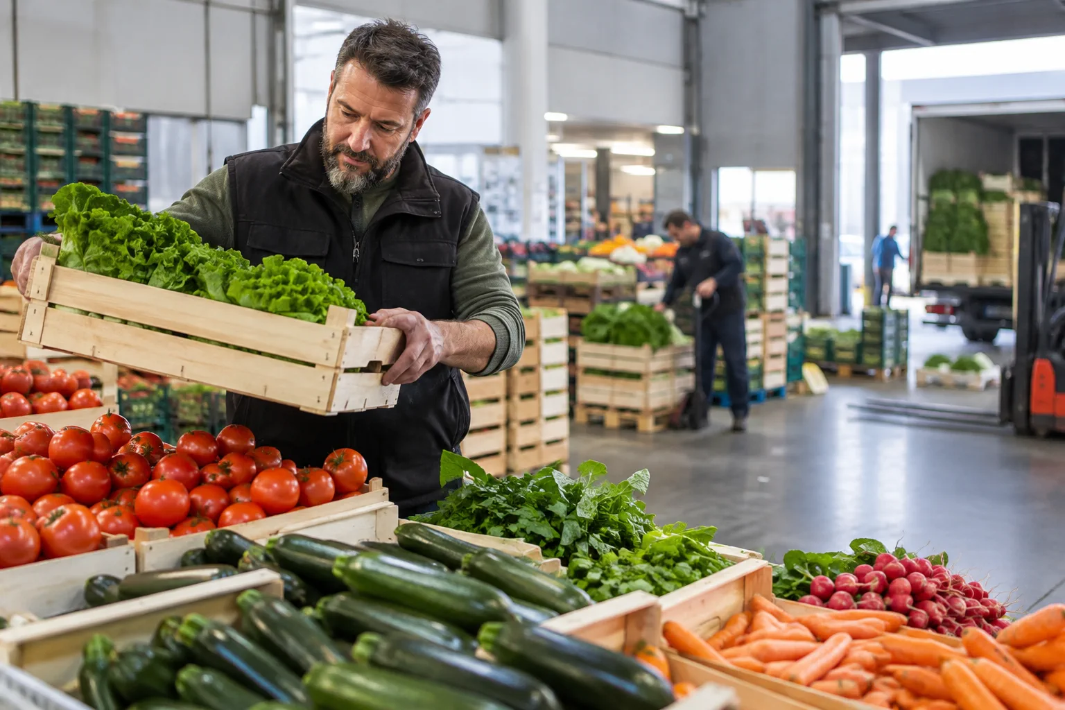 Illustration professionnelle du secteur Grossistes en fruits et légumes