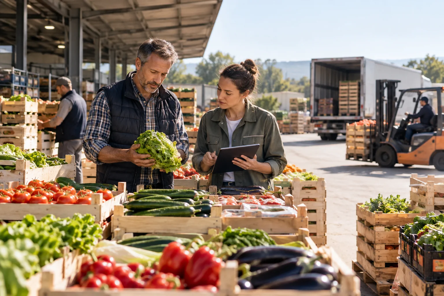 Illustration professionnelle du secteur Grossistes alimentaires