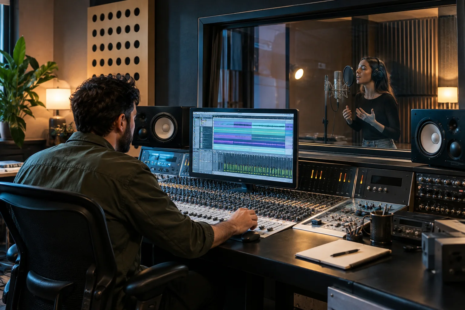Illustration professionnelle du secteur Studios d'enregistrement sonore