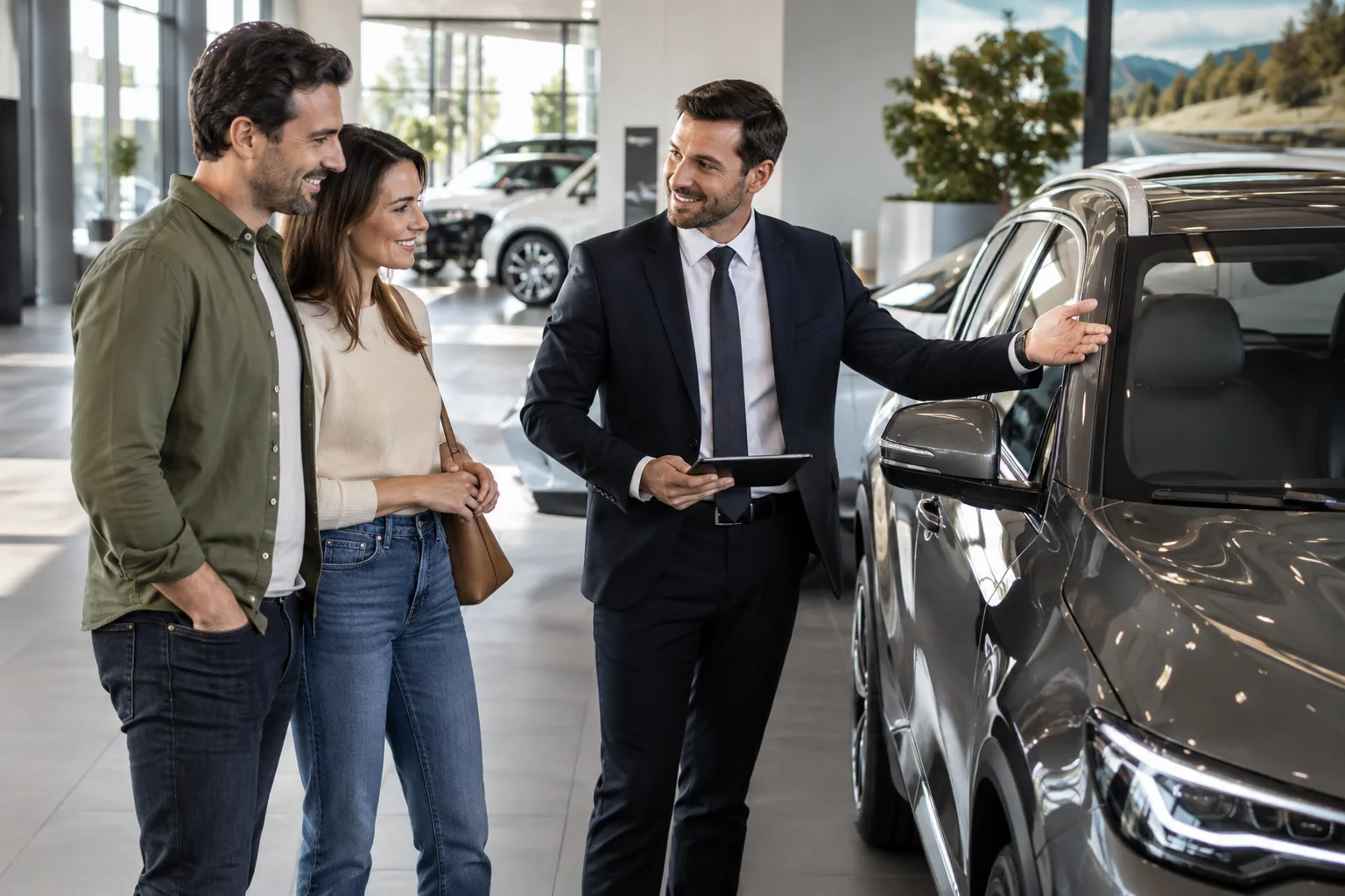 Illustration professionnelle du secteur Concessionnaires automobiles