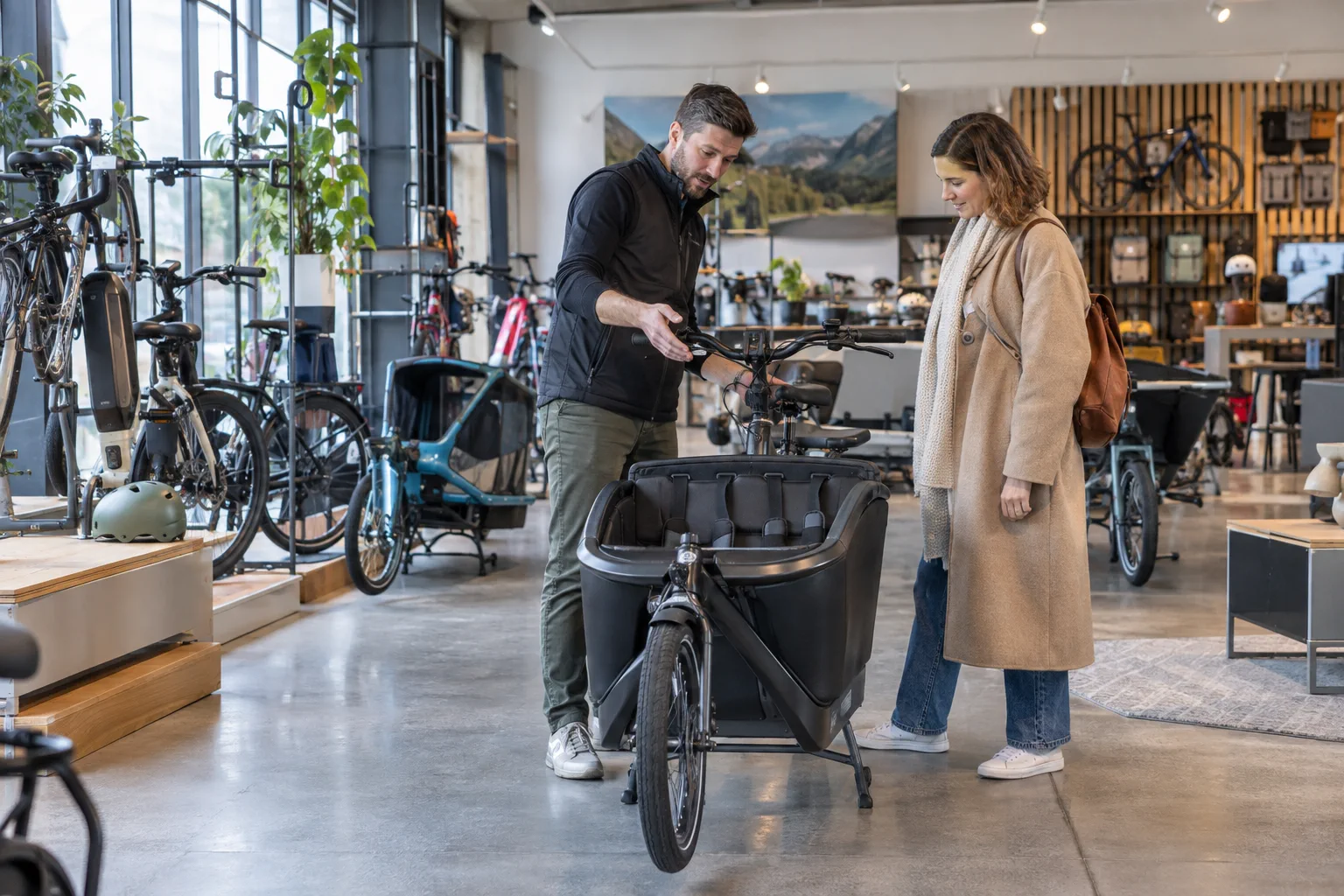 Illustration professionnelle du secteur Vente et location vélos