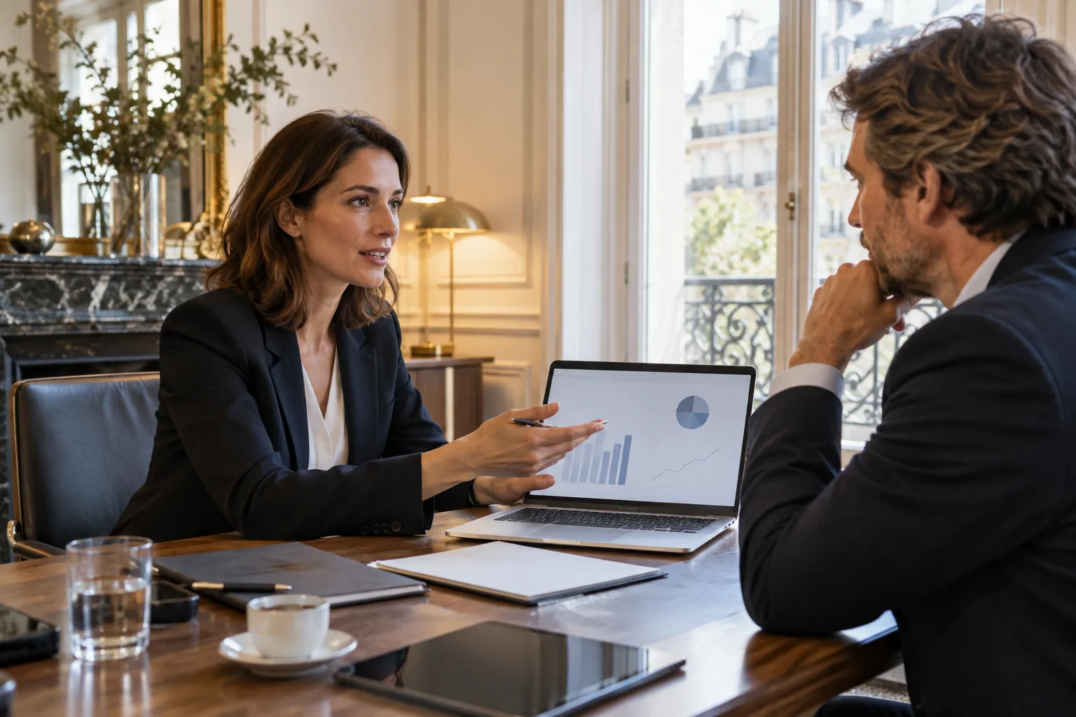 Illustration professionnelle du secteur Services bancaires et financiers