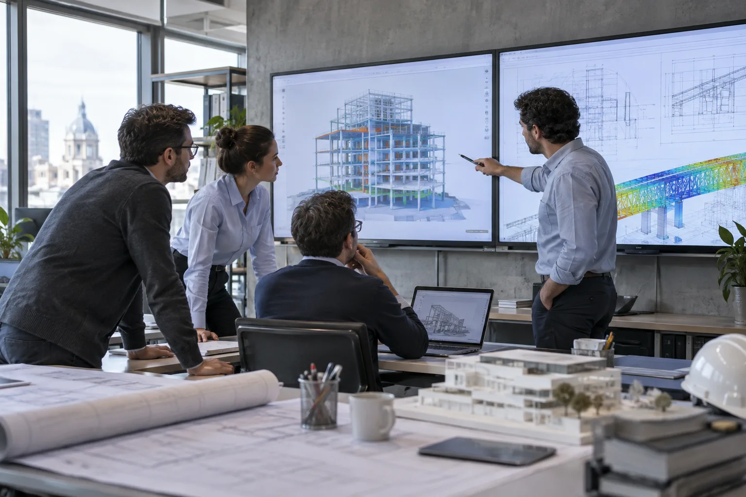 Illustration professionnelle du secteur Bureaux études