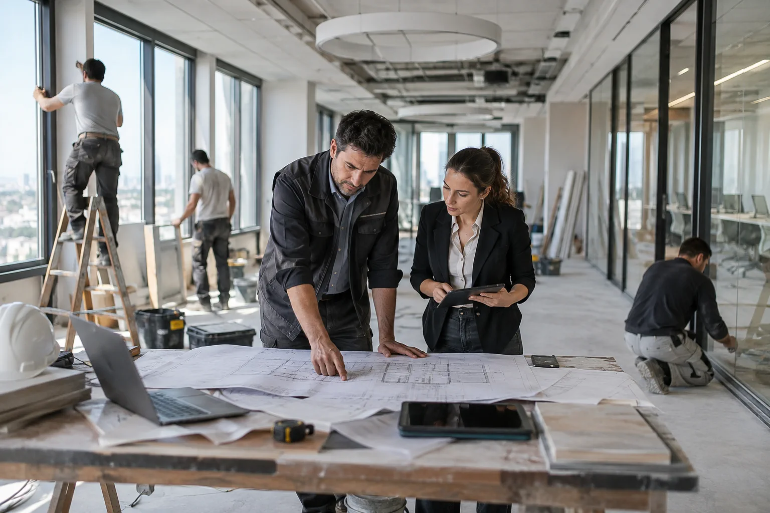 Illustration professionnelle du secteur Entreprises g?n?rales du b?timent