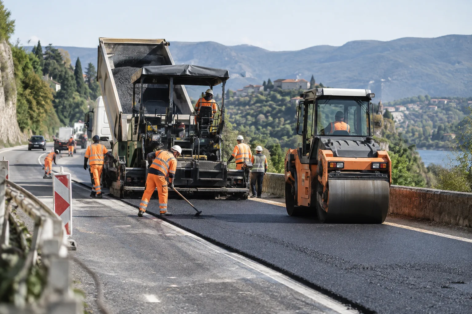 Illustration professionnelle du secteur Entreprises travaux publics