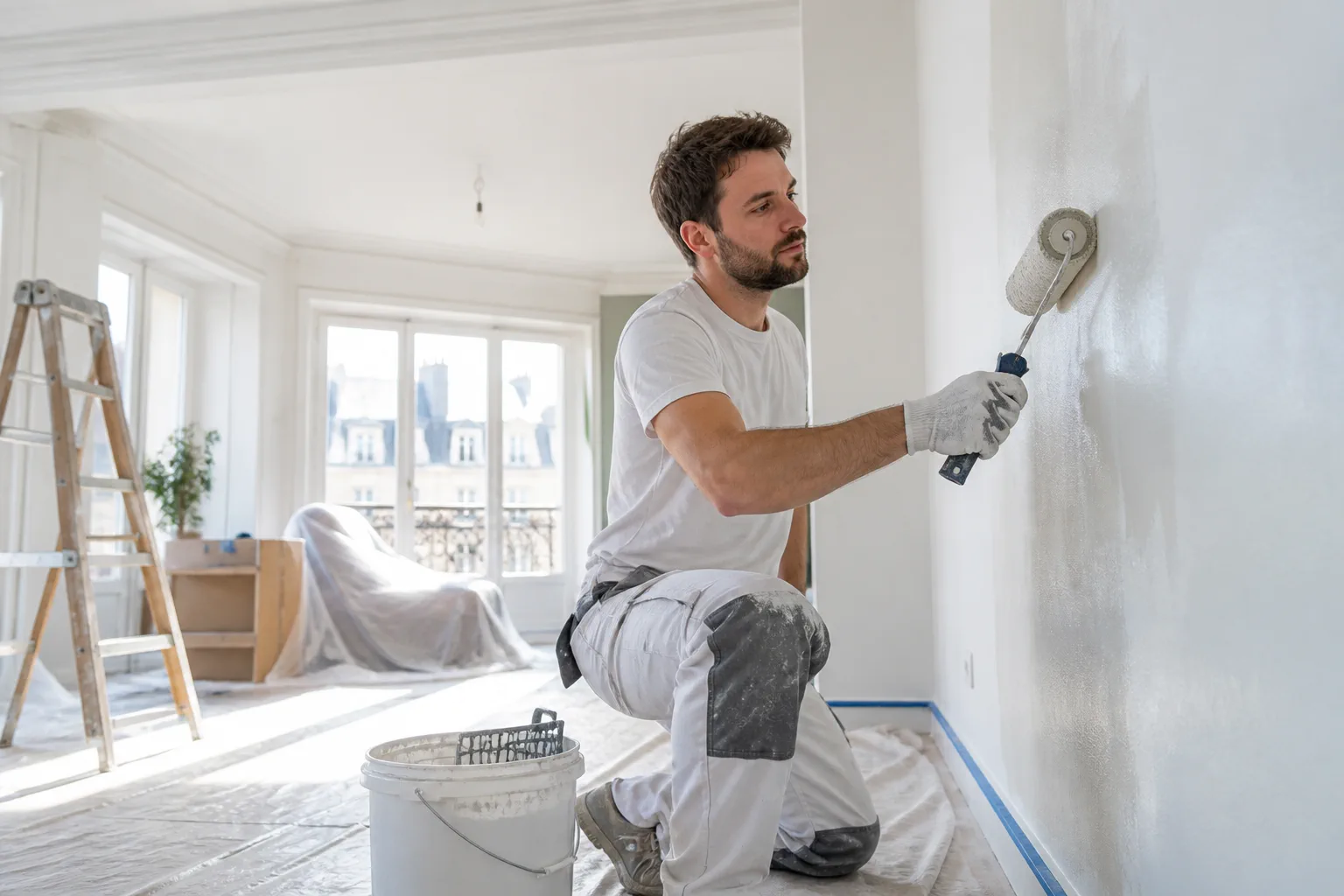 Illustration professionnelle du secteur Peintres en batiment