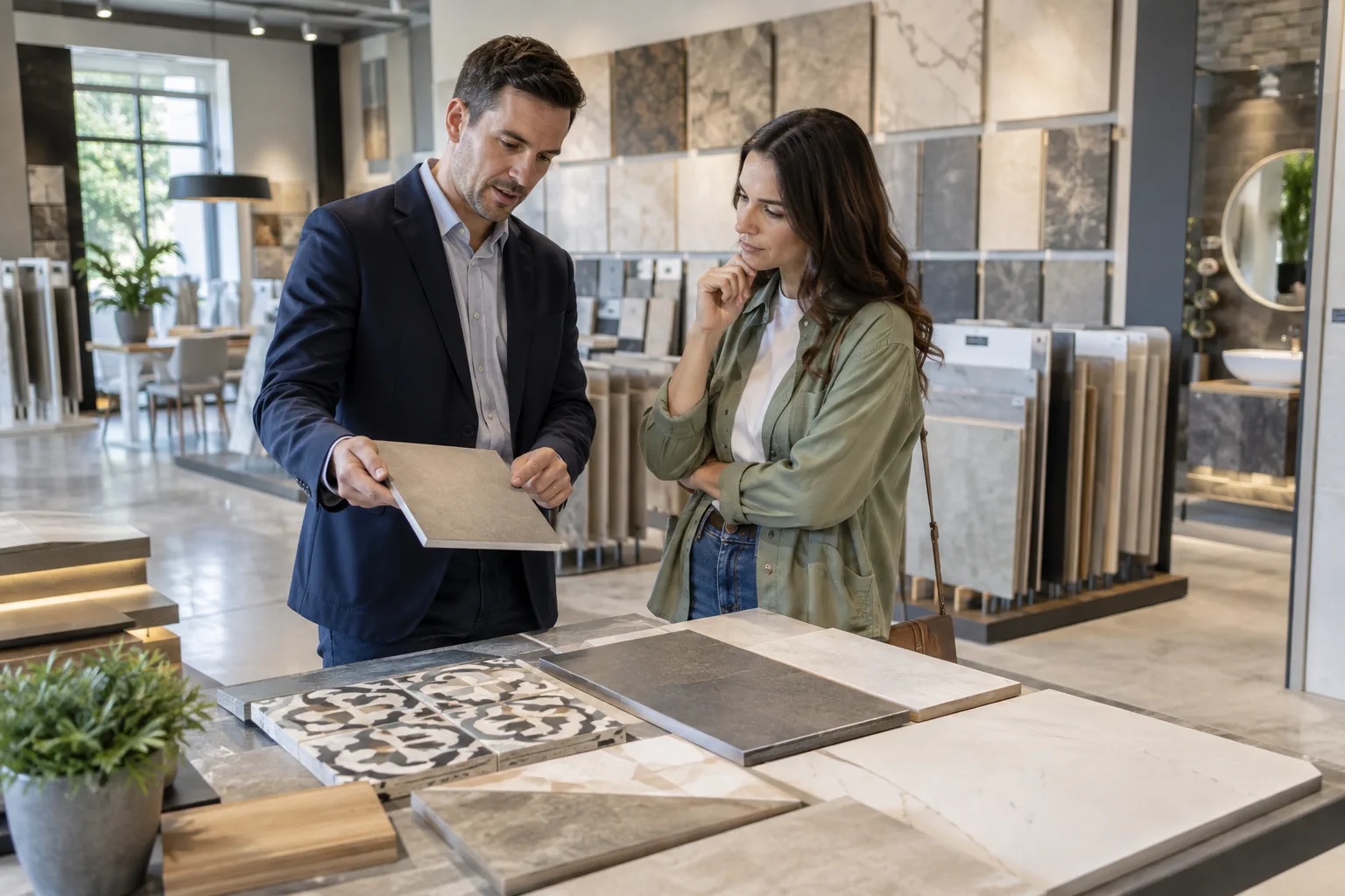 Illustration professionnelle du secteur Vente de carrelages et dallages