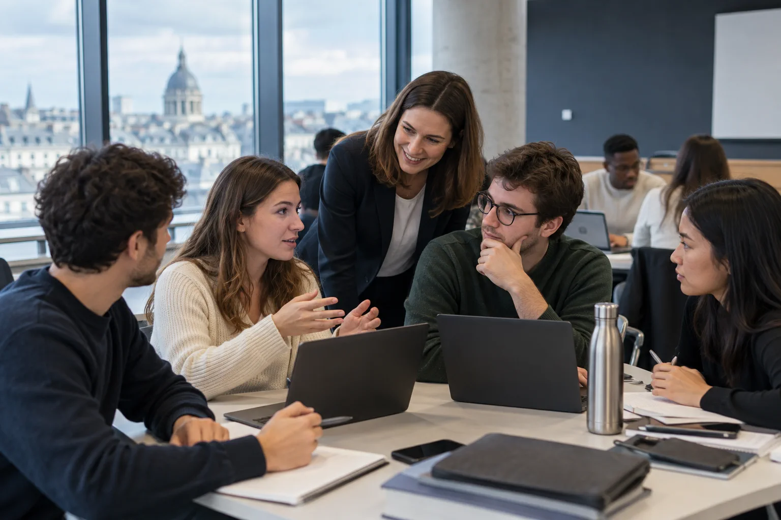 Illustration professionnelle du secteur Écoles de commerce, gestion et informatique