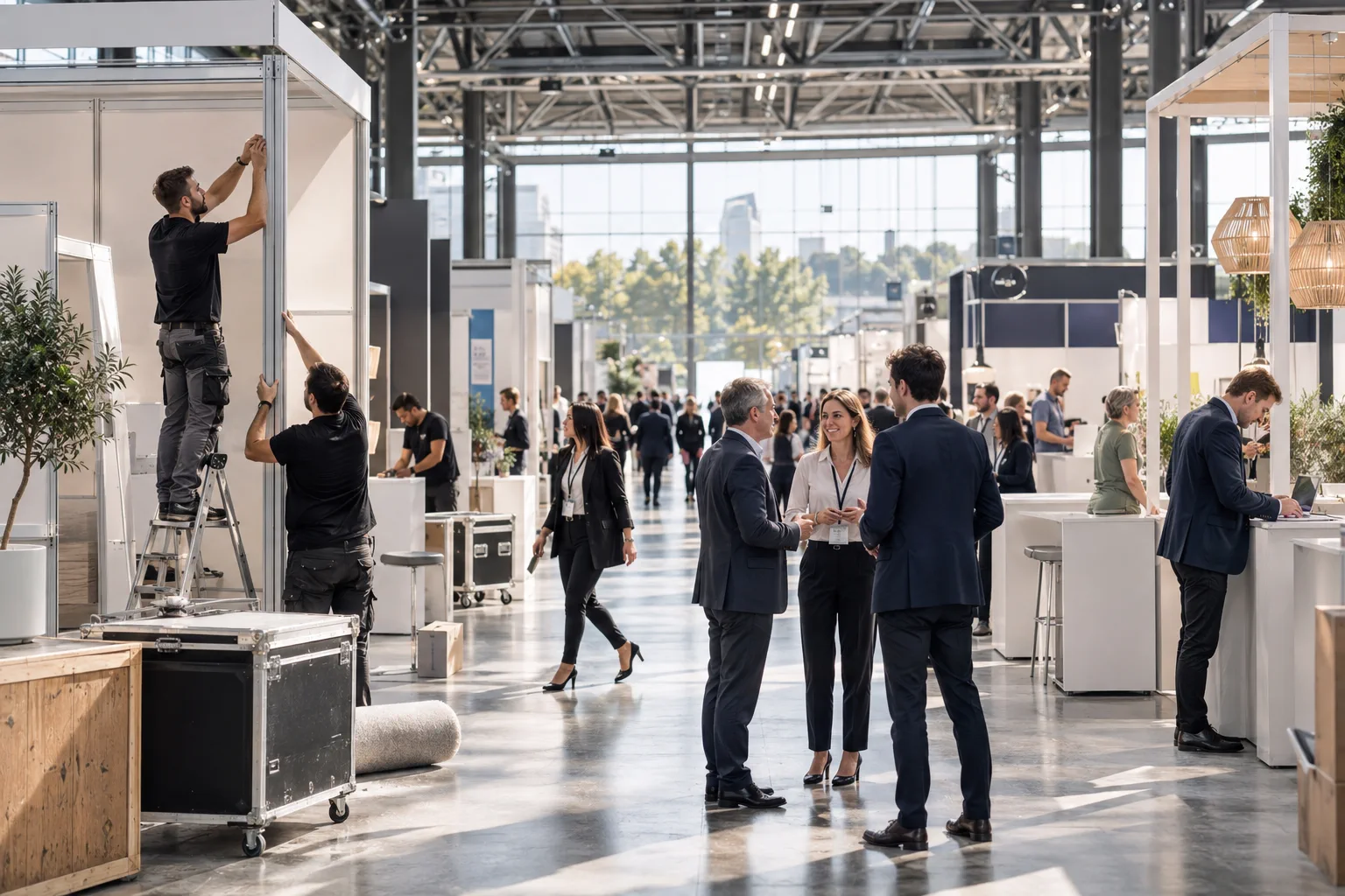 Illustration professionnelle du secteur Foires, salons et congrès
