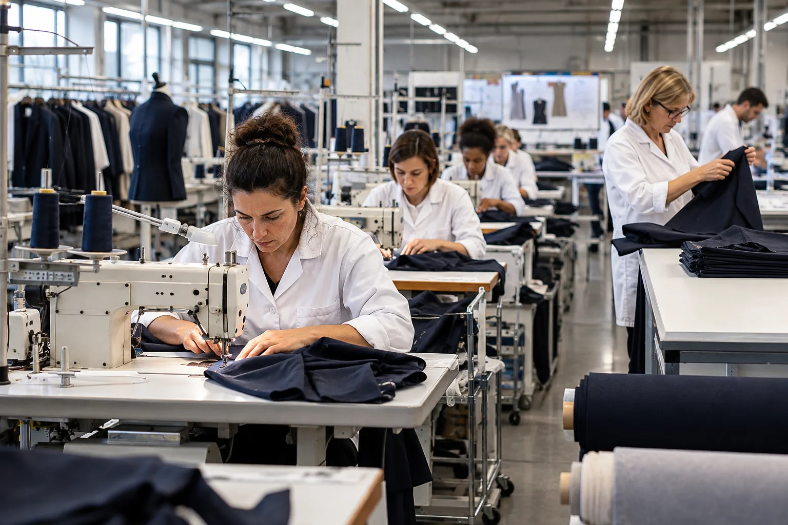 Illustration professionnelle du secteur Fabricants de vêtements
