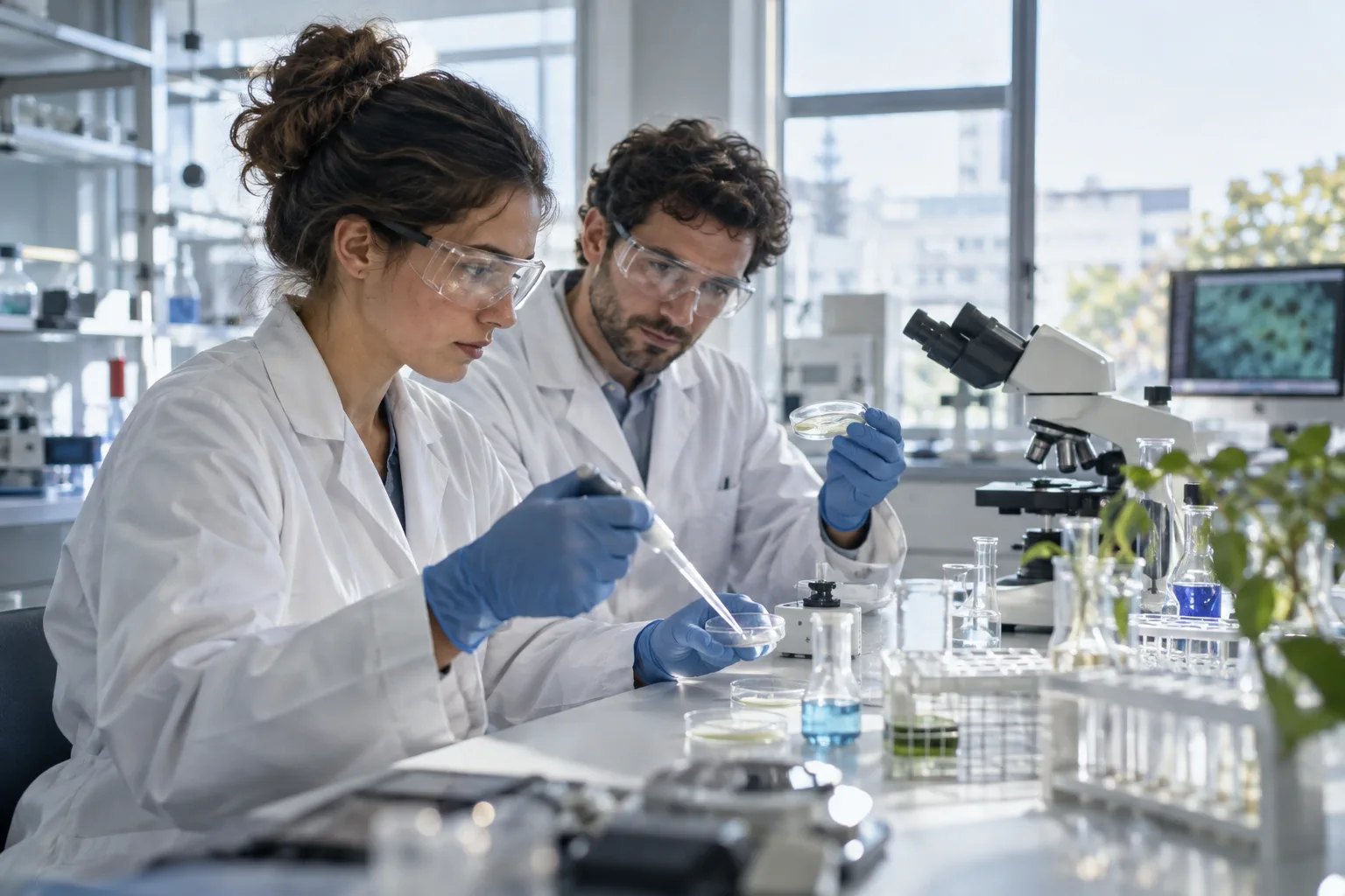 Illustration professionnelle du secteur Laboratoires de recherche