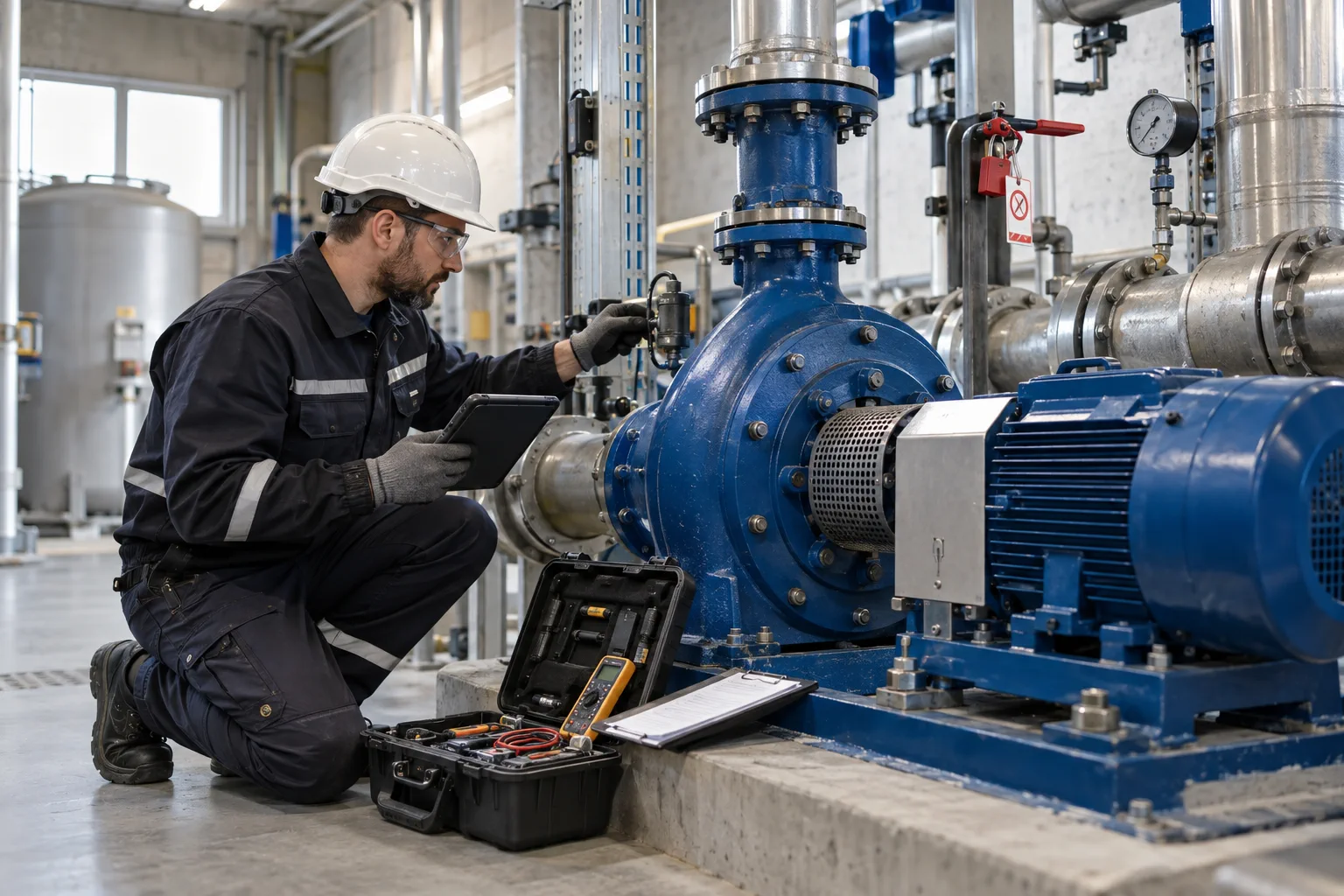 Illustration professionnelle du secteur Maintenance industrielle