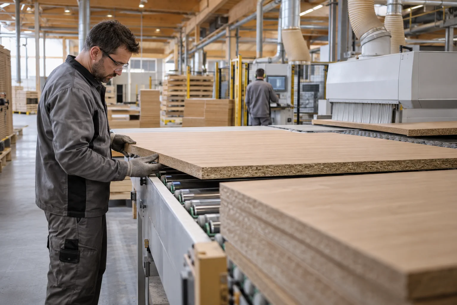 Illustration professionnelle du secteur Panneaux bois