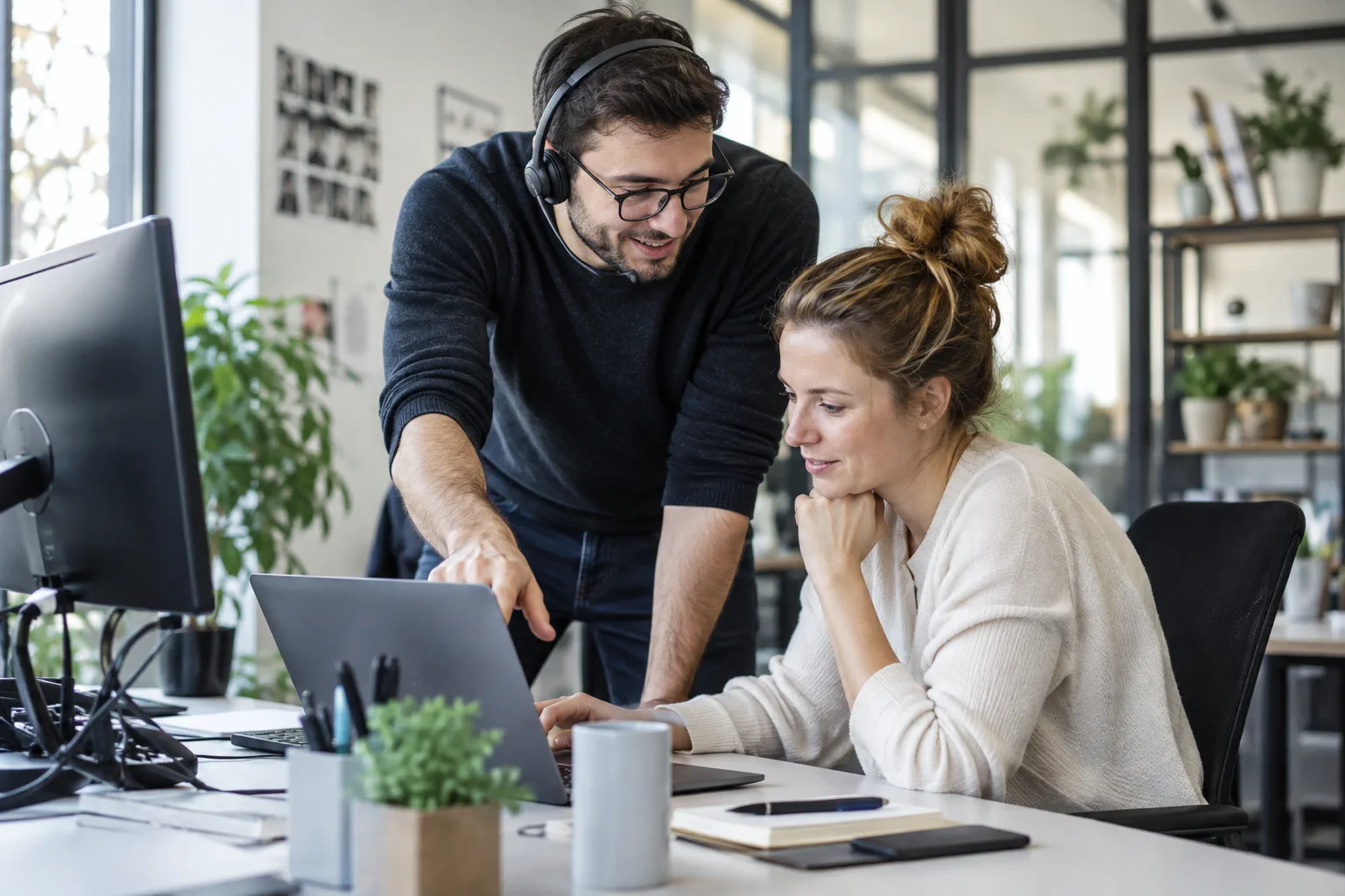 Illustration professionnelle du secteur Assistance informatique