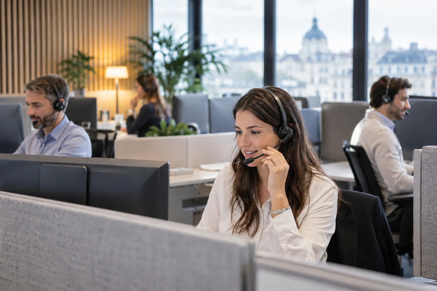 Illustration professionnelle du secteur Centres d’appels