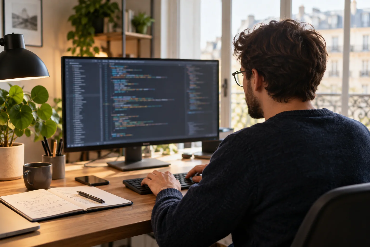 Illustration professionnelle du secteur Développement logiciel