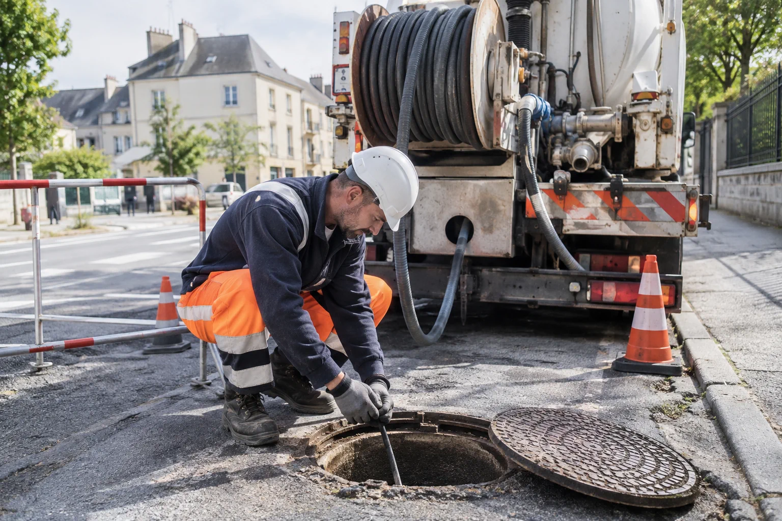 Illustration professionnelle du secteur Vidange et curage
