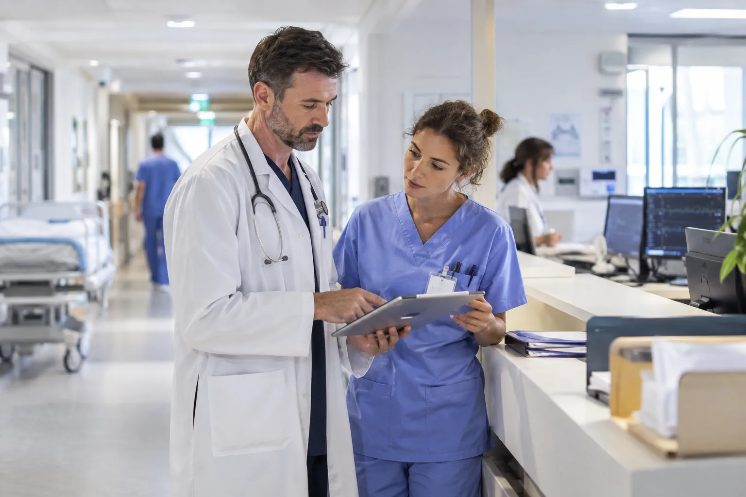 Illustration professionnelle du secteur Hôpitaux et cliniques