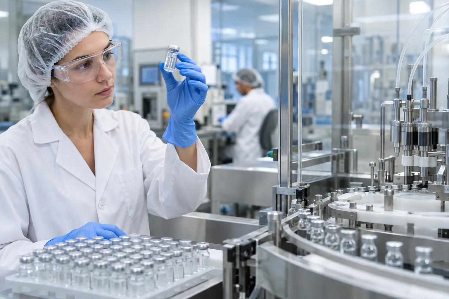 Illustration professionnelle du secteur Laboratoires pharmaceutiques
