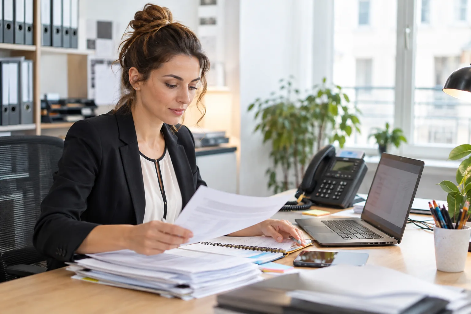 Illustration professionnelle du secteur Assistance administrative et secrétariat