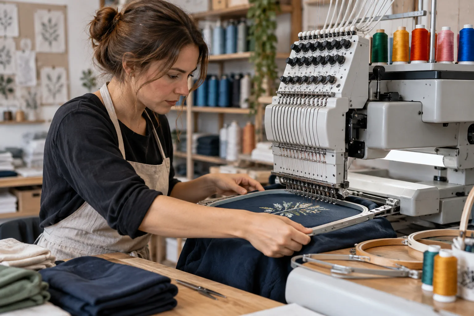 Illustration professionnelle du secteur Broderie et marquage à façon