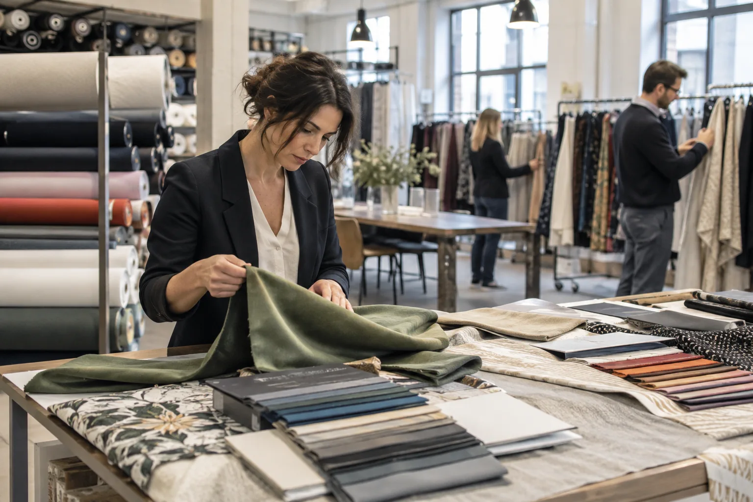 Illustration professionnelle du secteur Grossistes textiles